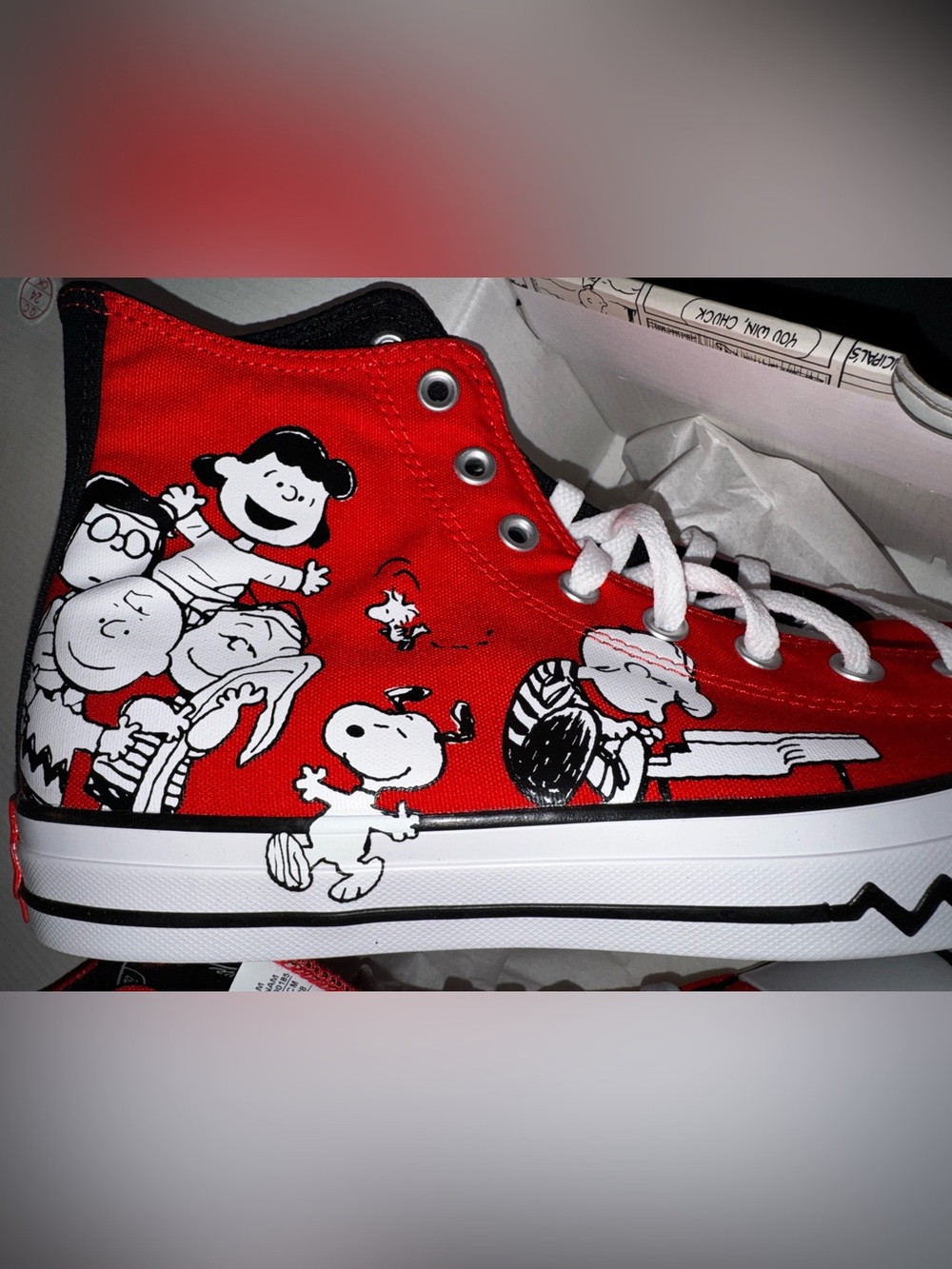 Converse x Peanuts Limited Edition Chuck Taylor High Top Sneakers - Picture 4 of 16